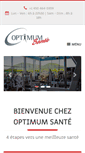 Mobile Screenshot of optimumsante.ca